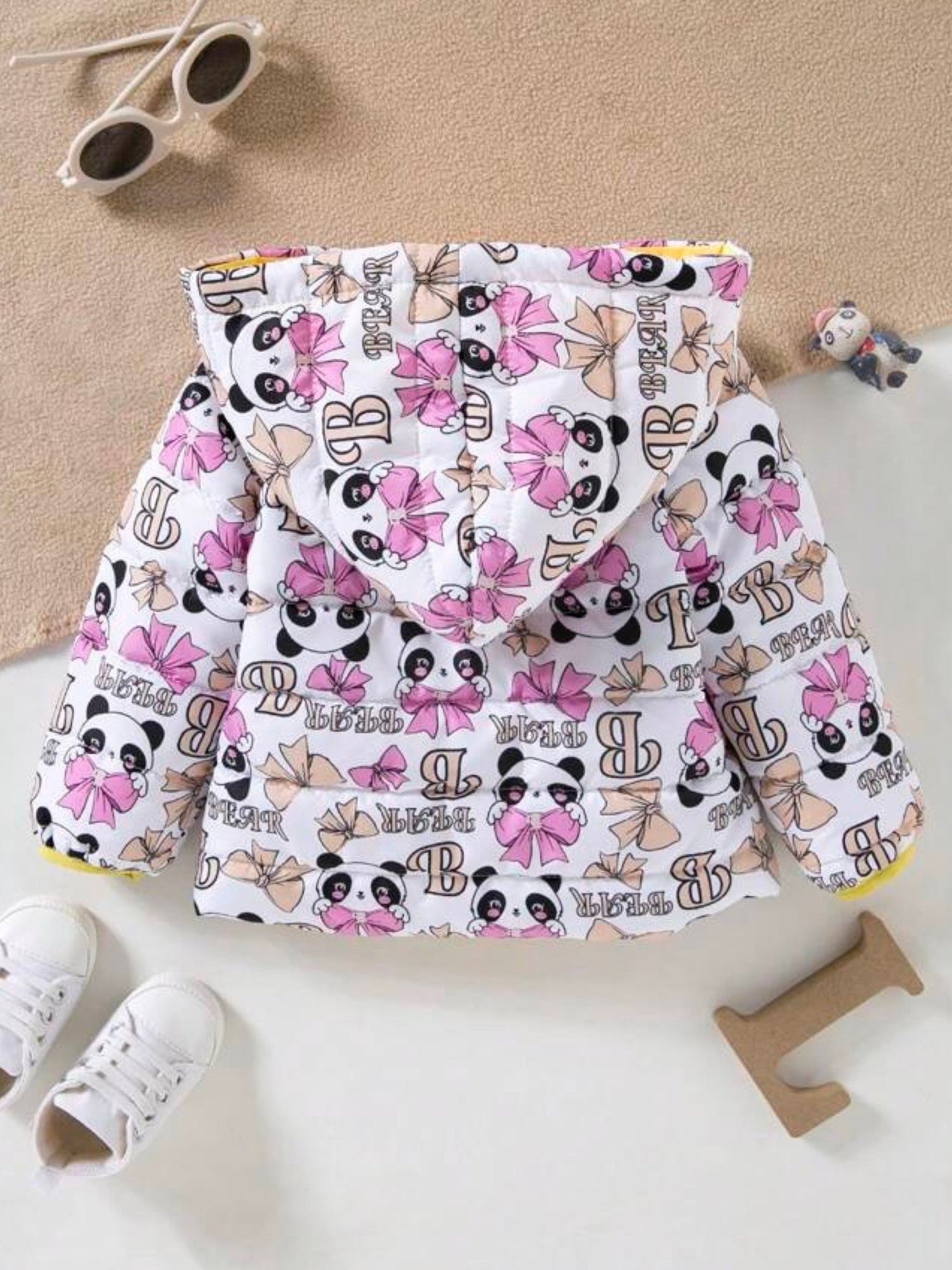 babies panda print hooded jacket Legacy Boutiques Legacy Boutiques