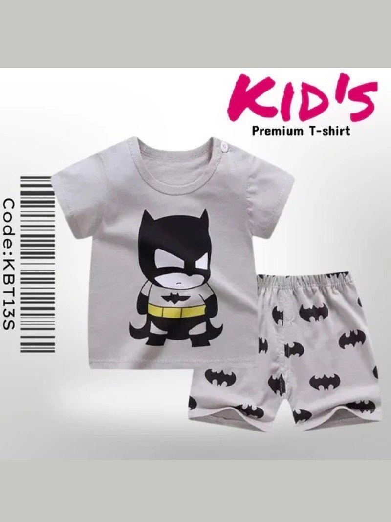 Baby Batman Print Kids Super Comfortable T-shirt Set Legacy Boutiques Legacy Boutiques