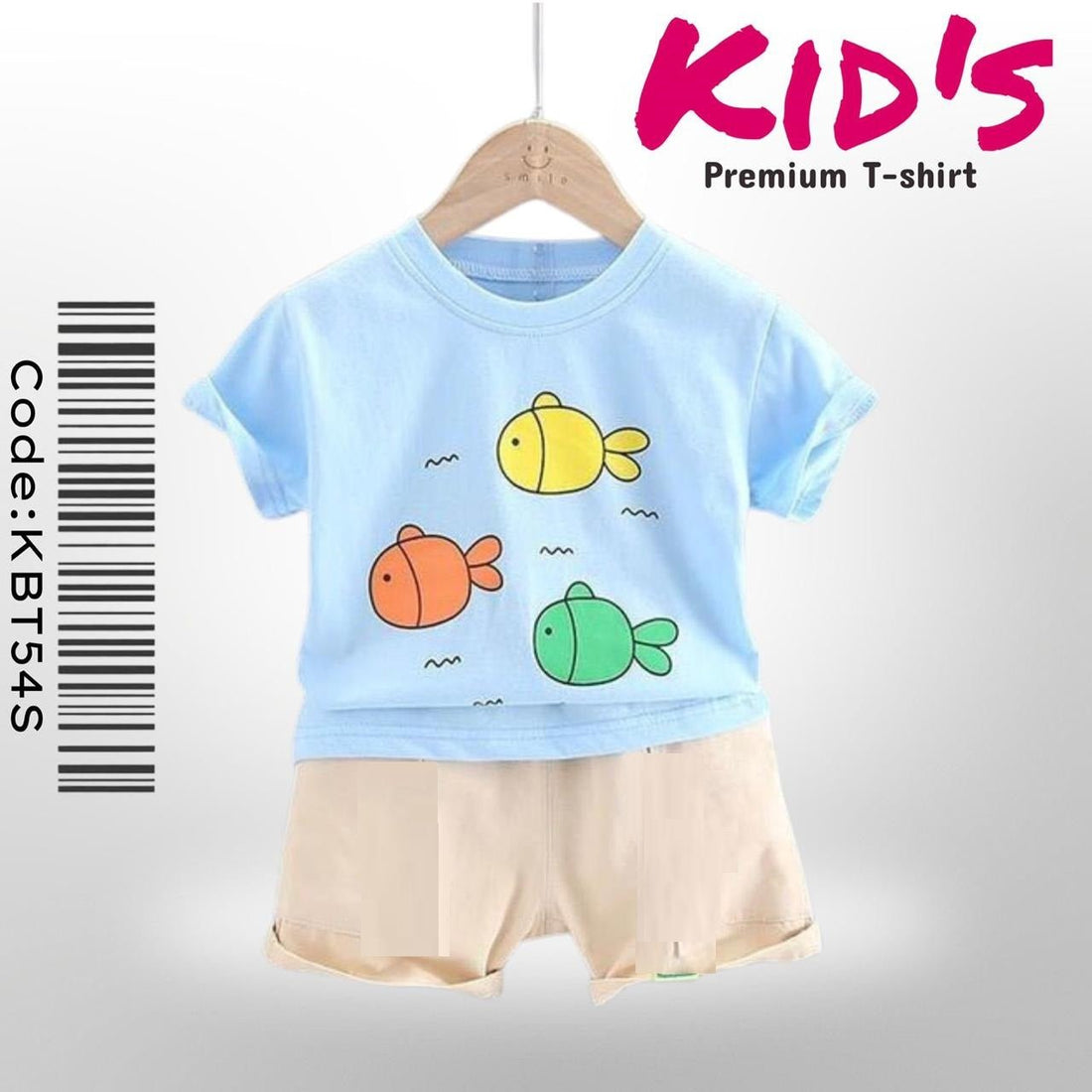 Baby Fish Print Kids Comfortable T-shirt Set Legacy Boutiques Legacy Boutiques