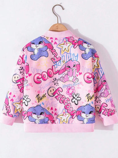 baby girls hooded jacket cartoon printed Legacy Boutiques Legacy Boutiques