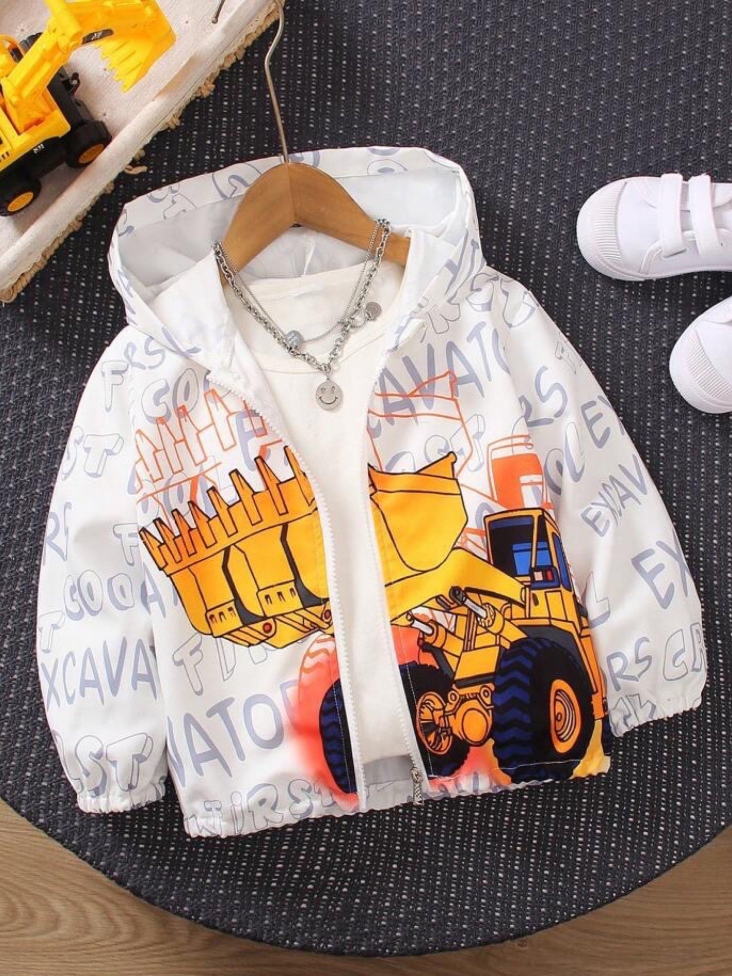 baby hooded jacket cartoon animal print zipper Legacy Boutiques Legacy Boutiques