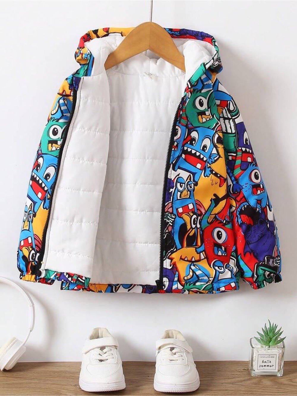 baby hooded jacket cartoon animal print zipper Legacy Boutiques Legacy Boutiques