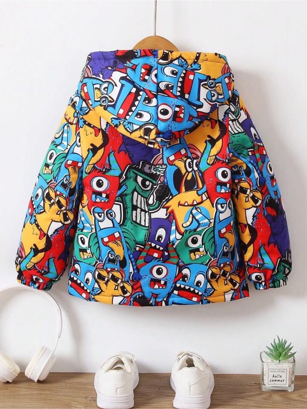 baby hooded jacket cartoon animal print zipper Legacy Boutiques Legacy Boutiques