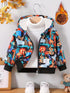 baby hooded zipper jacket cartoon animal print Legacy Boutiques Legacy Boutiques