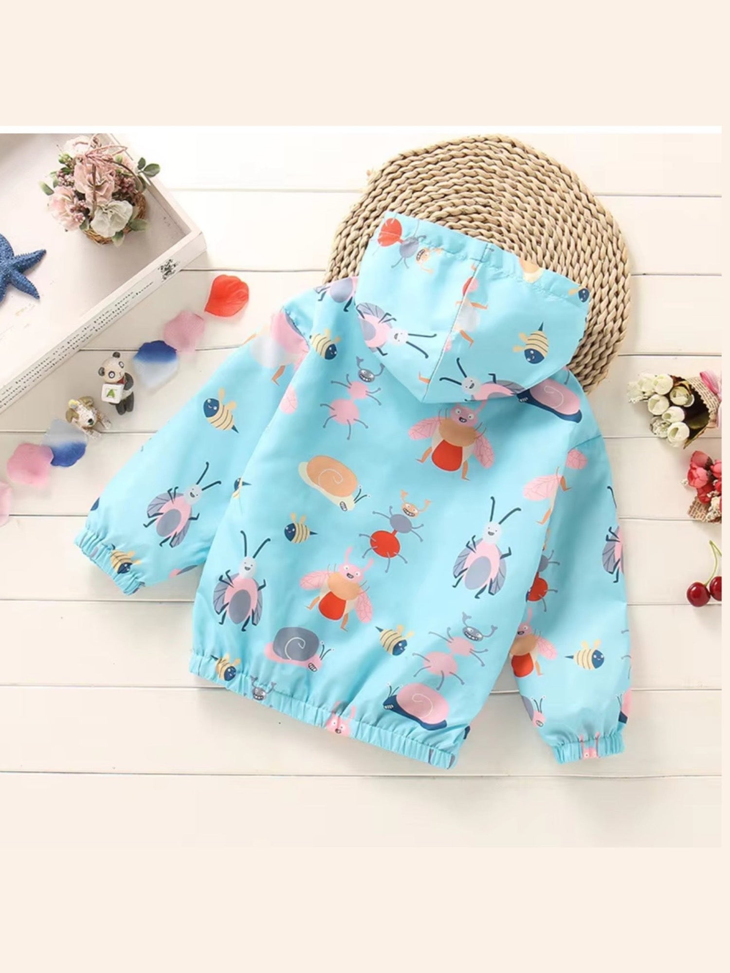 baby hooded zipper jacket insect bug print Legacy Boutiques Legacy Boutiques
