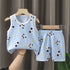 Baby Panda Printed Summer Friendly Kids TankTop Set Legacy Boutiques Legacy Boutiques
