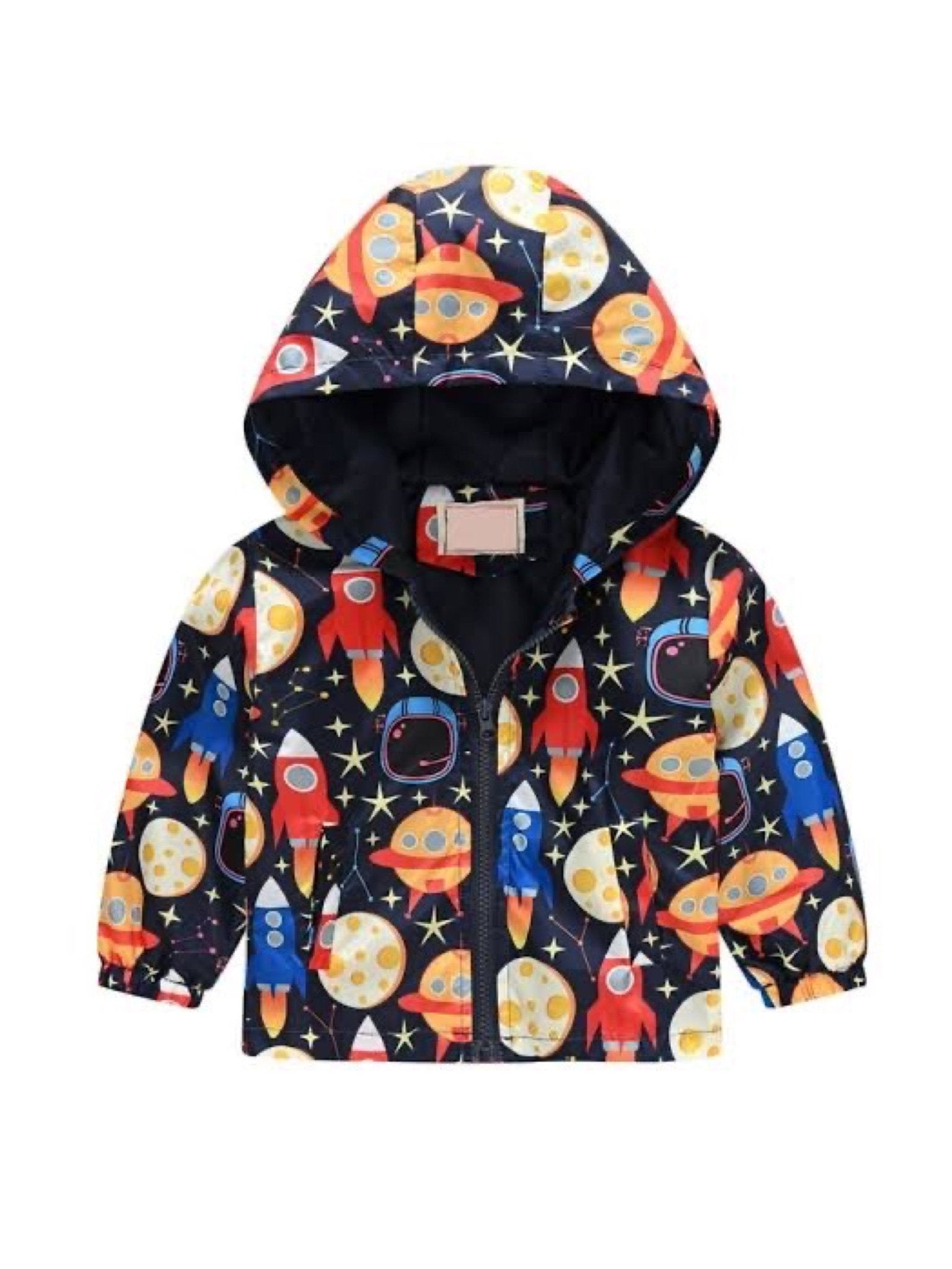 baby space theme printed hooded jacket Legacy Boutiques Legacy Boutiques