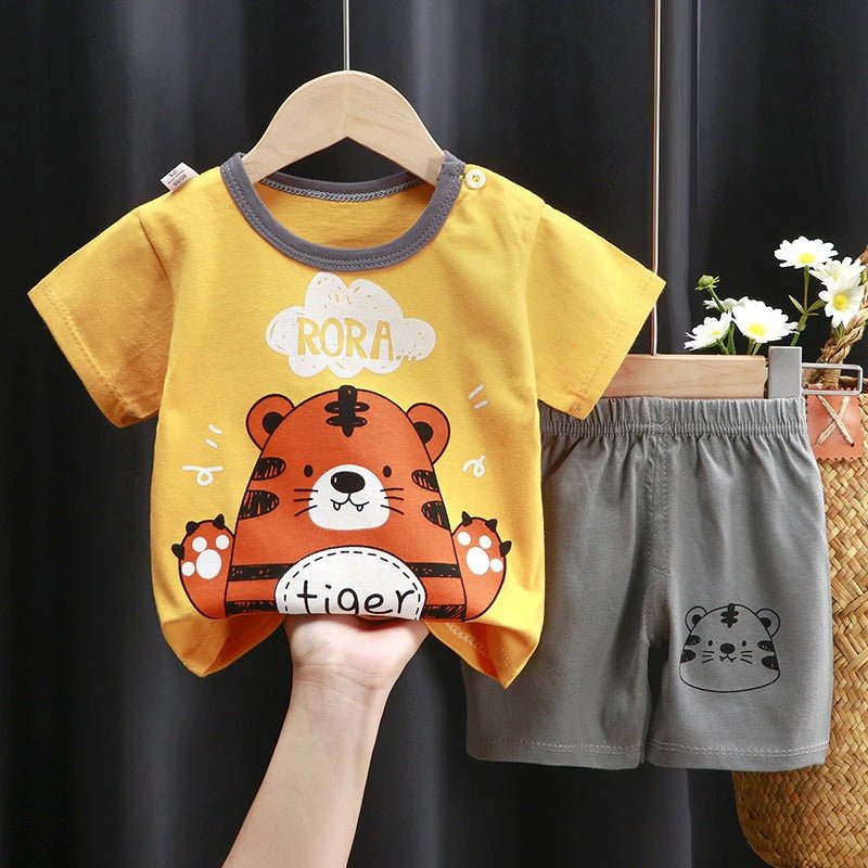 Baby Tiger Print Kids T-shirt Set Legacy Boutiques Legacy Boutiques