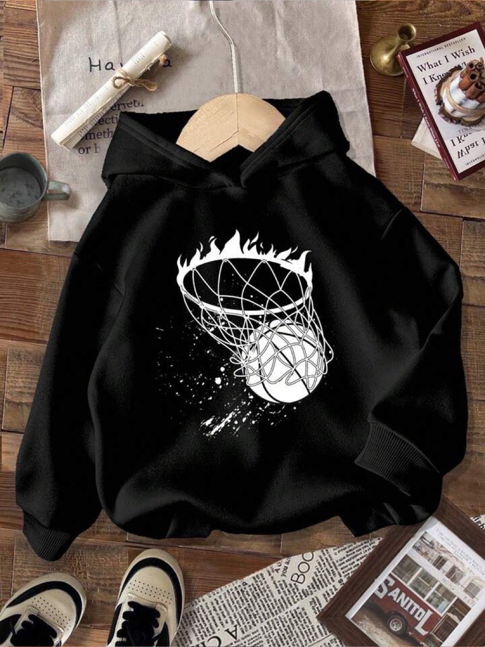Basketball Printed Boys Girls Kids Casual Hoodie in Dhaka Legacy Boutiques Legacy Boutiques