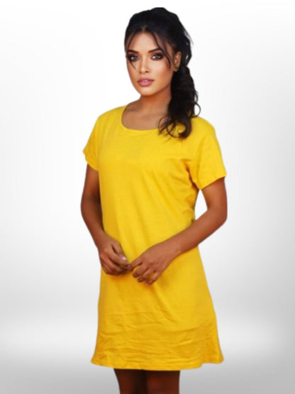 Beautiful Colorful Solid Long T-Shirt For Women&