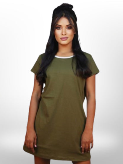 Beautiful Colorful Solid Long T-Shirt For Women&