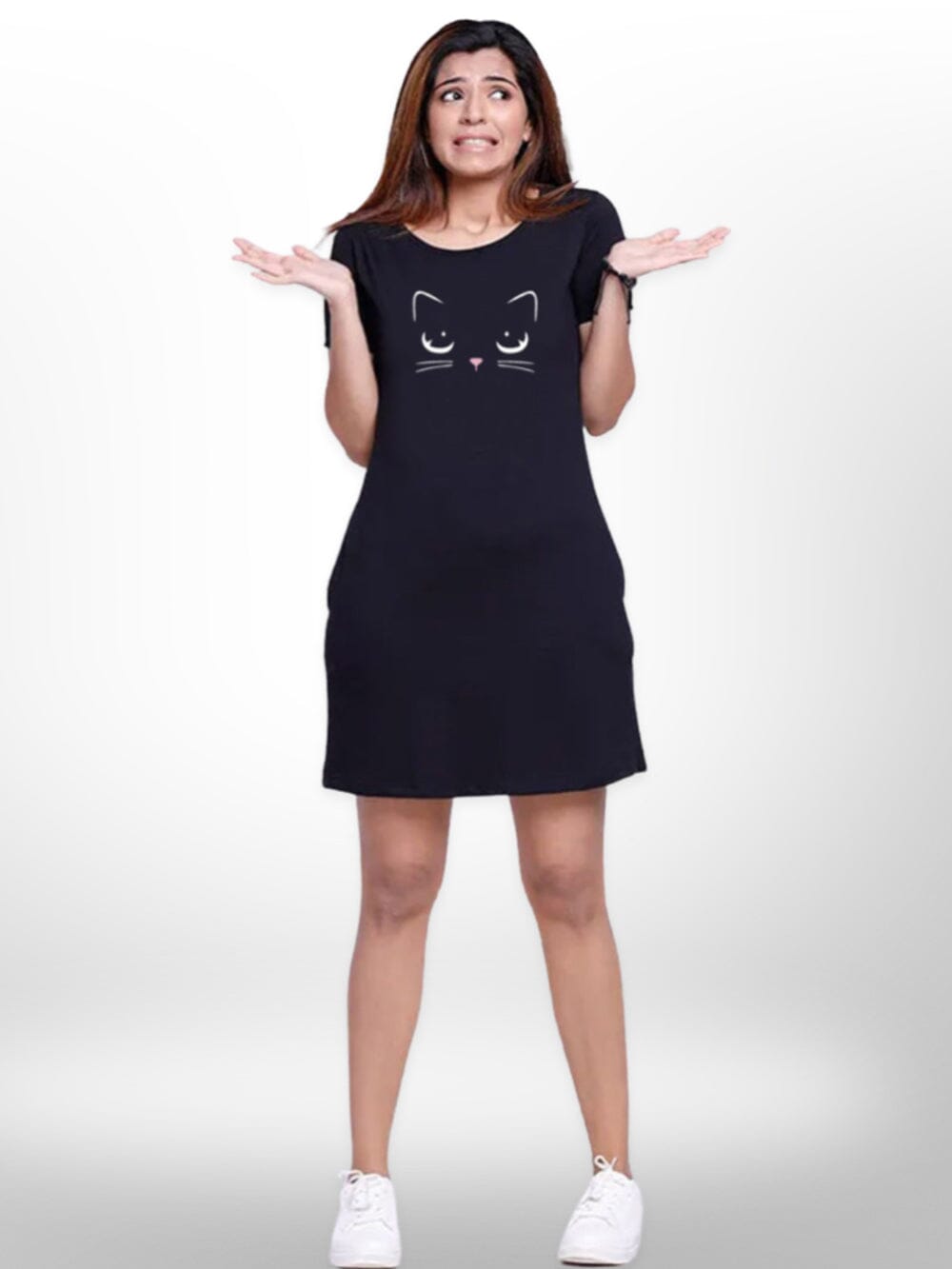 Billi Printed Fashionable Long T-shirt For Women&