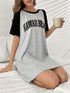 Black & Grey Combined Hawaii Beach Printed Long Tee Legacy Boutiques Legacy Boutiques