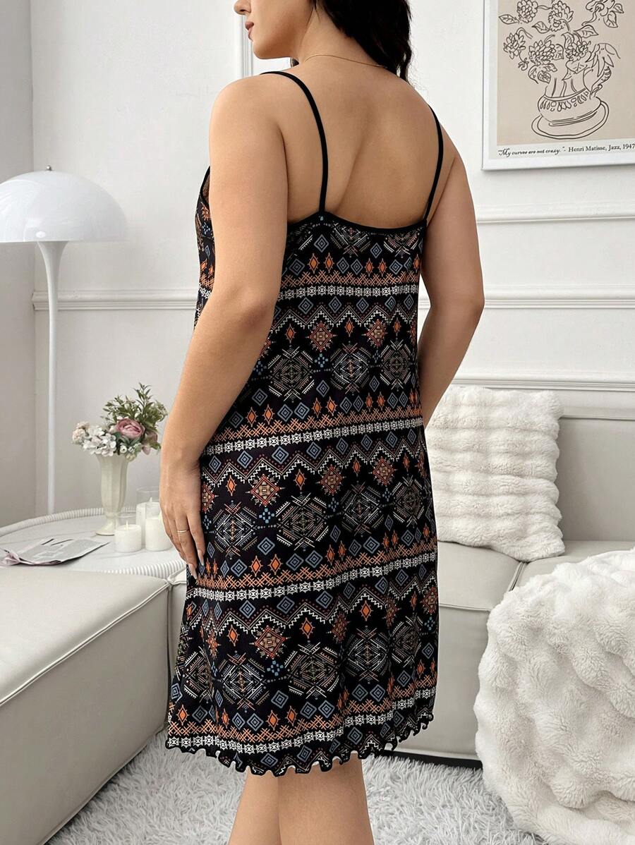 Bohemian Printed Sleeveless Camisole Nightdress Legacy Boutiques Legacy Boutiques