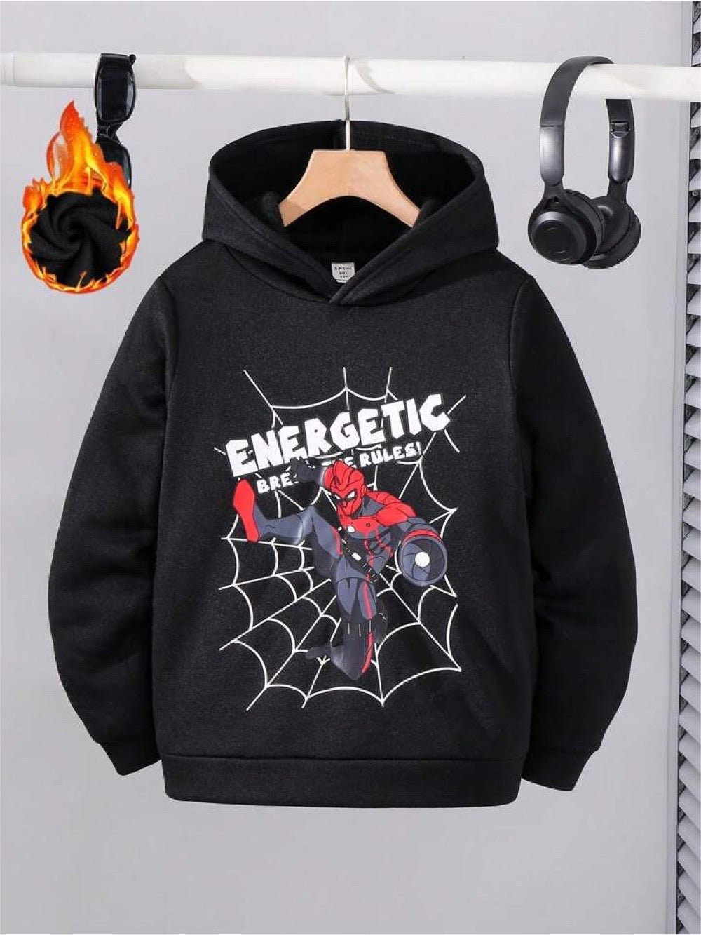 Boys Hoodies For Autumn Black Kids Spider man Legacy Boutiques Legacy Boutiques