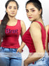 BRAT Printed Ladies Summer & Winter Comfortable Red TankTop Legacy Boutiques Legacy Boutiques