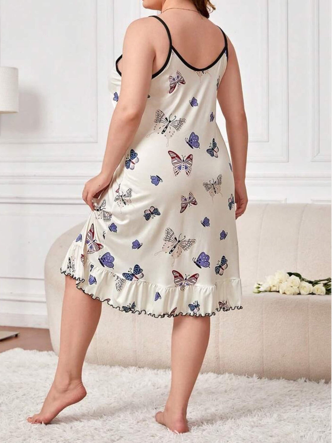 Butterfly Print Sexy Nighty Dress Legacy Boutiques Legacy Boutiques