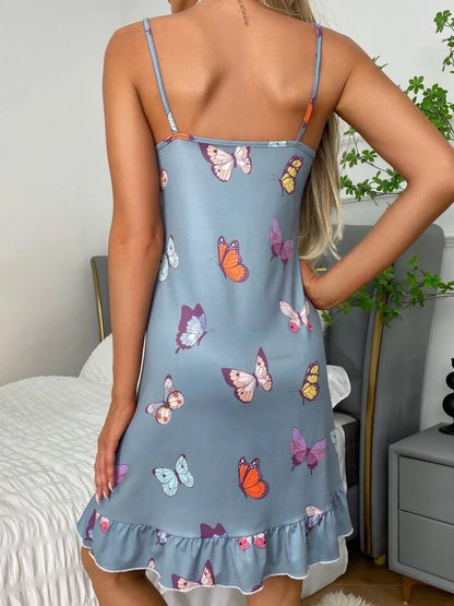 Butterfly Printed Night Dress Legacy Boutiques Legacy Boutiques