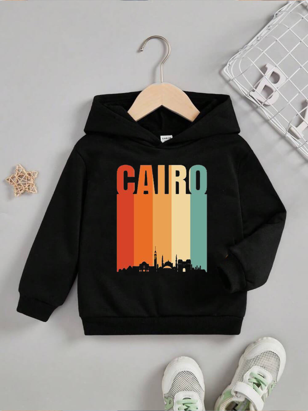 Cairo Vintage Retro Egypt Printed Boy And Girl Kids Cotton Casual Hoodie Legacy Boutiques Bangladesh Legacy Boutiques Legacy Boutiques