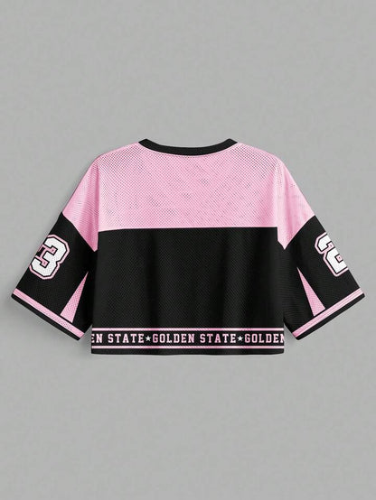 California 23 Printed Drop Shoulder Crop Top Legacy Boutiques Legacy Boutiques