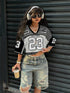 California 23 Printed Drop Shoulder Crop Top Legacy Boutiques Legacy Boutiques