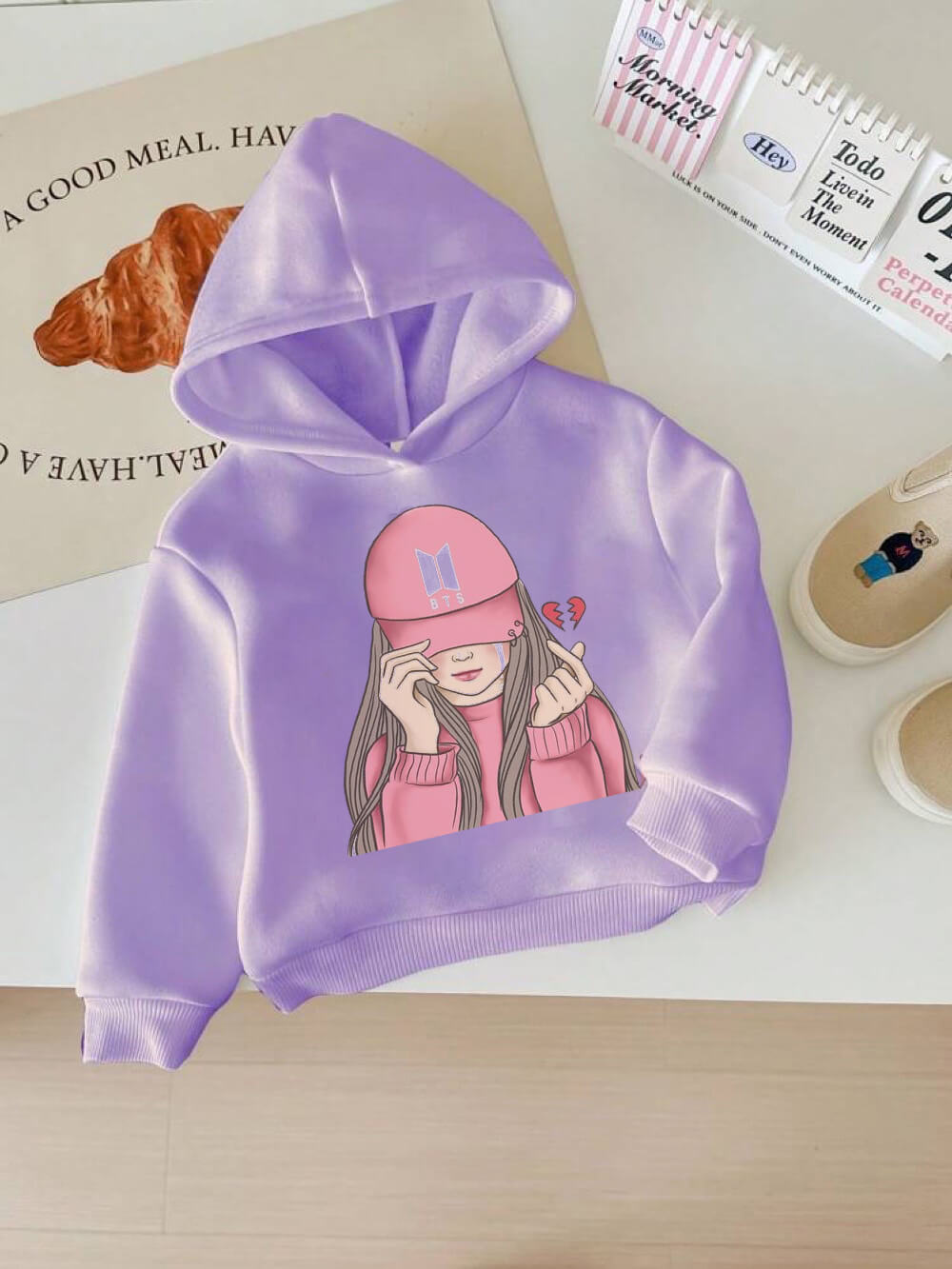 Cap Girl Printed Kids Girls &amp; Boys Casual Hoodie in Chittagong Legacy Boutiques Legacy Boutiques