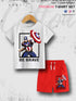 Captain America Be Brave 6 Month To 6 Year Kids Comfortable T-shirt Set Legacy Boutiques Legacy Boutiques