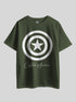 "Captain America Shield" Graphic Printed Drop Shoulder T-shirt Legacy Boutiques Dhaka Legacy Boutiques Legacy Boutiques