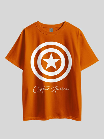 "Captain America Shield" Graphic Printed Drop Shoulder T-shirt Legacy Boutiques Dhaka Legacy Boutiques Legacy Boutiques