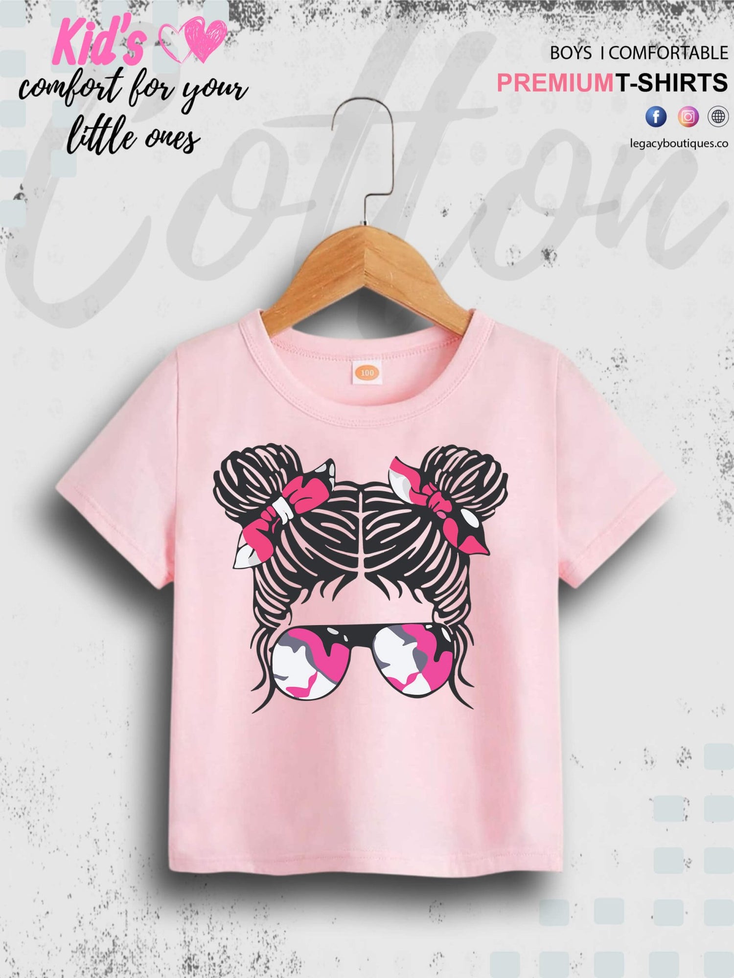 Casual Kids Short Sleeve Girls T-Shirt In Cheapest Price Only In BD Legacy Boutiques Legacy Boutiques