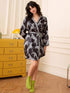 Cheetah Print Satin Kimono Robe Legacy Boutiques Legacy Boutiques
