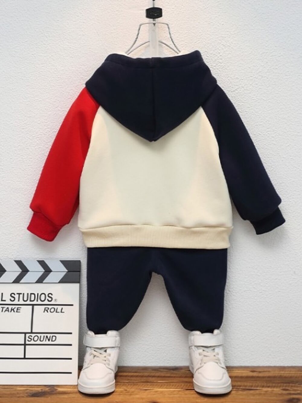Children Fleece Sweatsuit Set 2Pcs Winter Baby Girl &amp; Boy New Hooded Thicken Warm Children Suit Hoodie Set Legacy Boutiques Legacy Boutiques