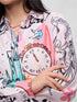 Cinderella Glass Slipper Calligraphy Print Shirt - Modern Graphic Button - Up Legacy Boutiques Legacy Boutiques