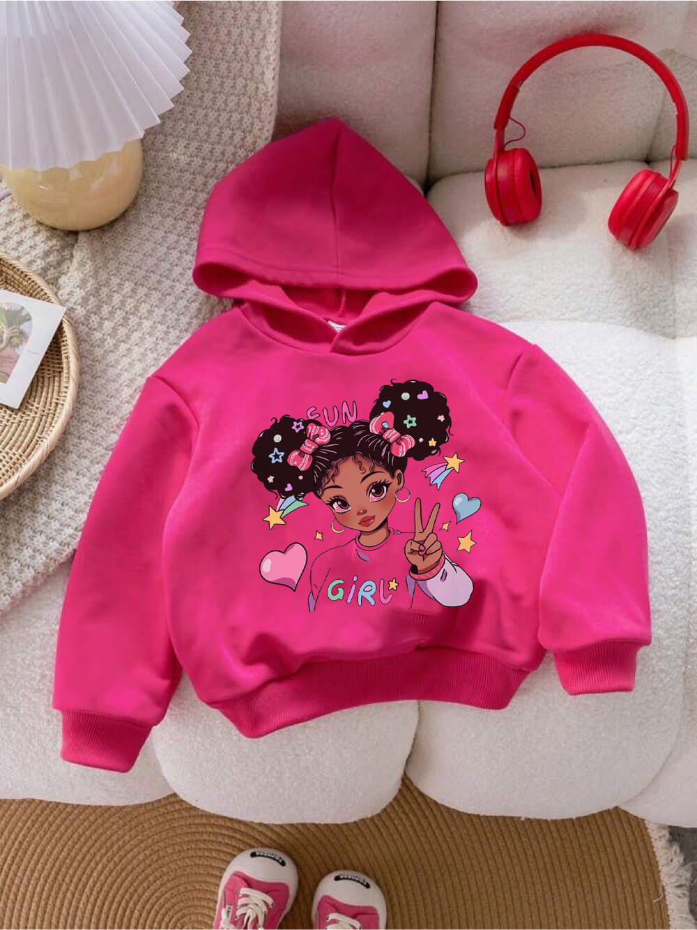 Cool Fun Girl Printed Kids Girls Casual Hoodie Legacy Boutiques Dhaka Legacy Boutiques Legacy Boutiques