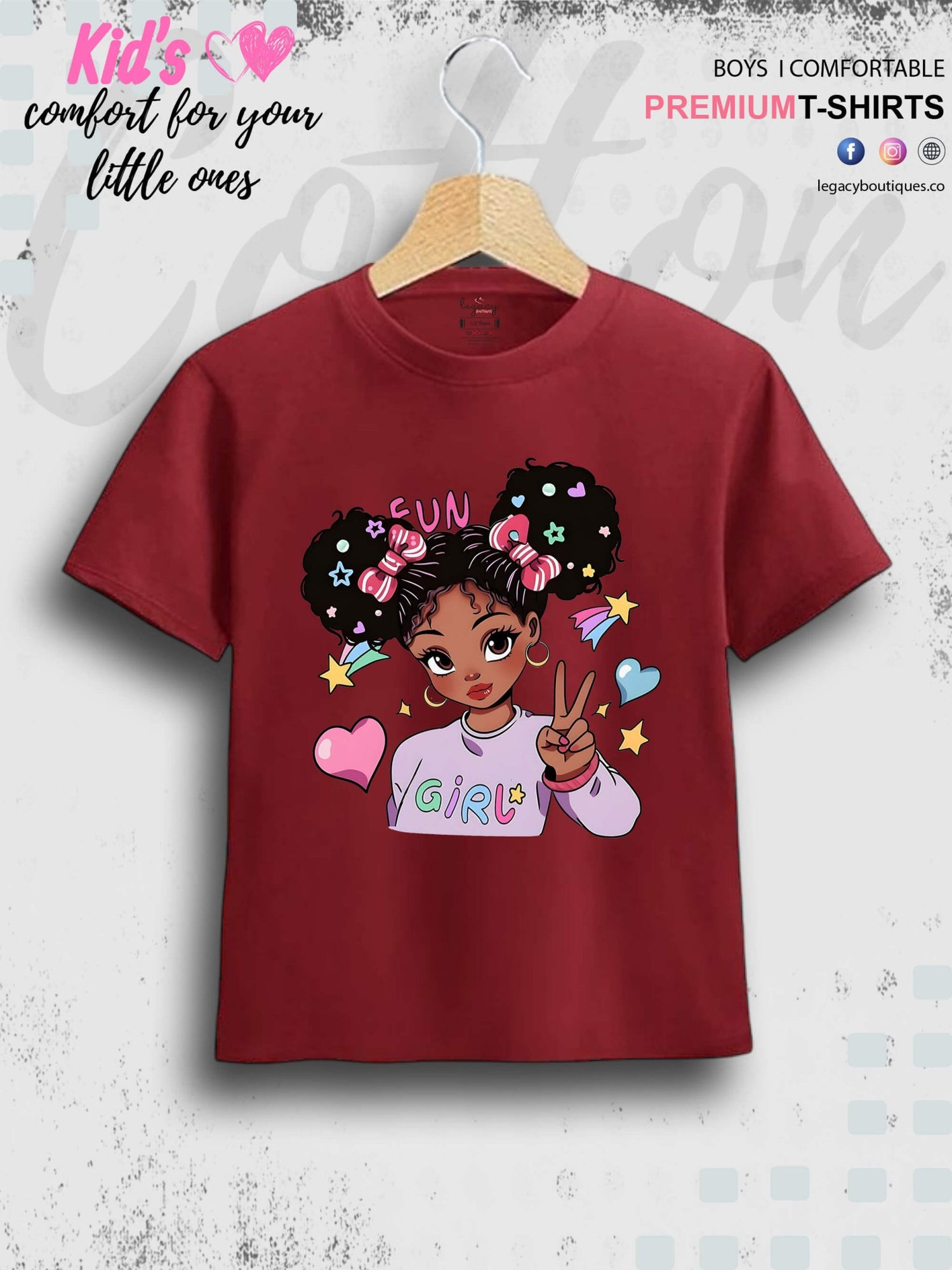 Cool Fun Girl Printed Kids Girls High Quality T-Shirt In Best Price Only In Dhaka Legacy Boutiques Legacy Boutiques