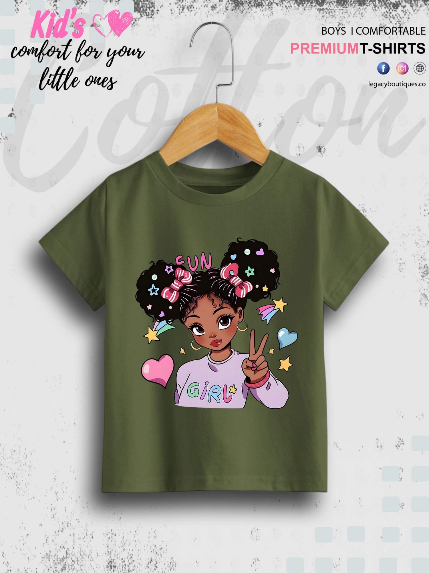 Cool Fun Girl Printed Kids Girls High Quality T-Shirt In Best Price Only In Dhaka Legacy Boutiques Legacy Boutiques