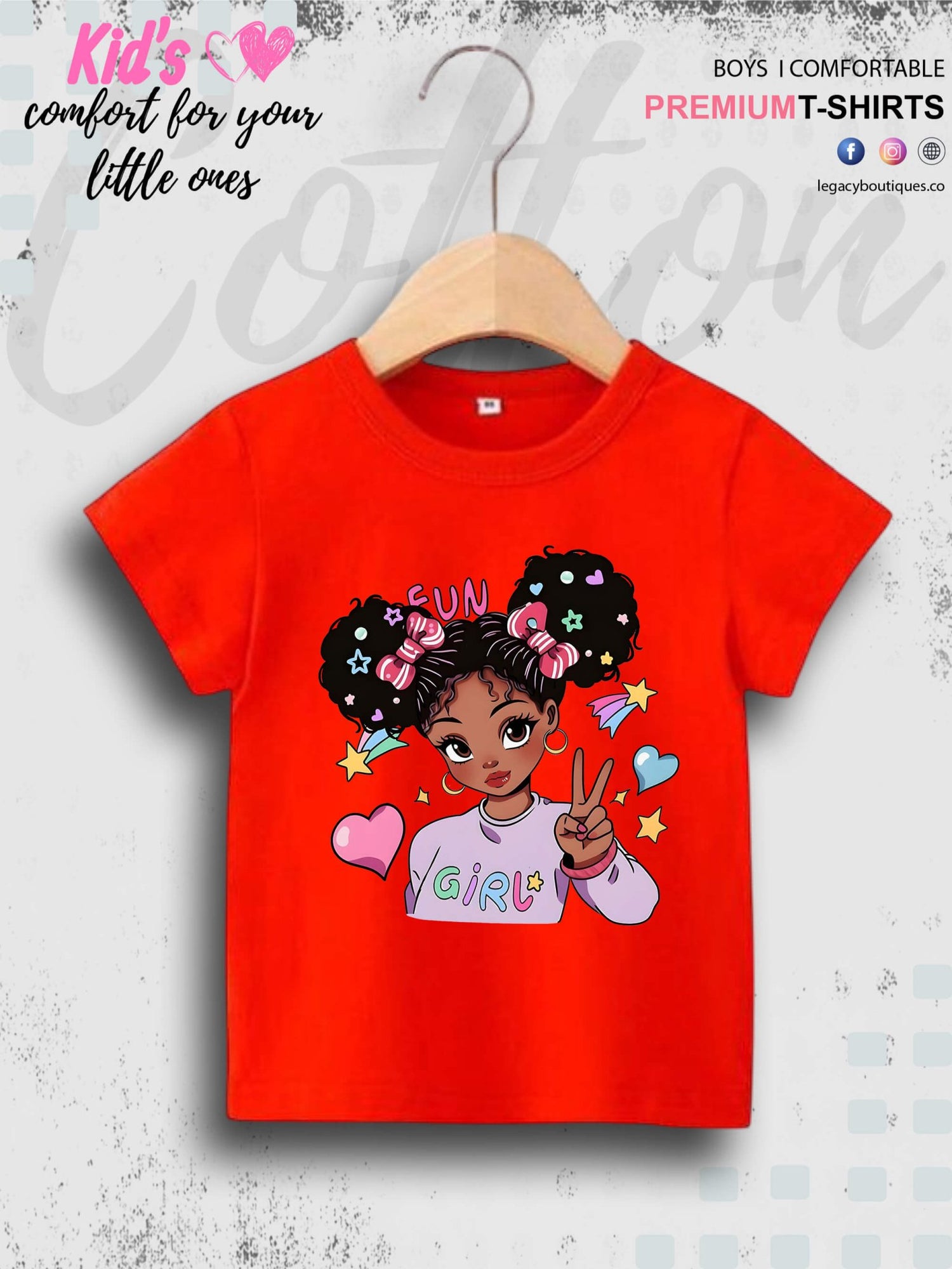 Cool Fun Girl Printed Kids Girls High Quality T-Shirt In Best Price Only In Dhaka Legacy Boutiques Legacy Boutiques