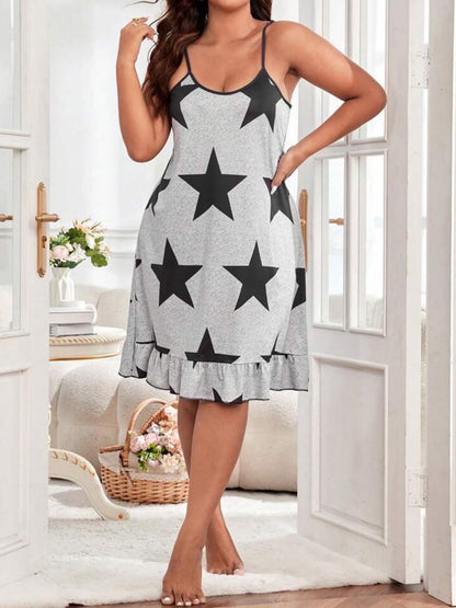 Cotton night dress Star Printed Legacy Boutiques Legacy Boutiques