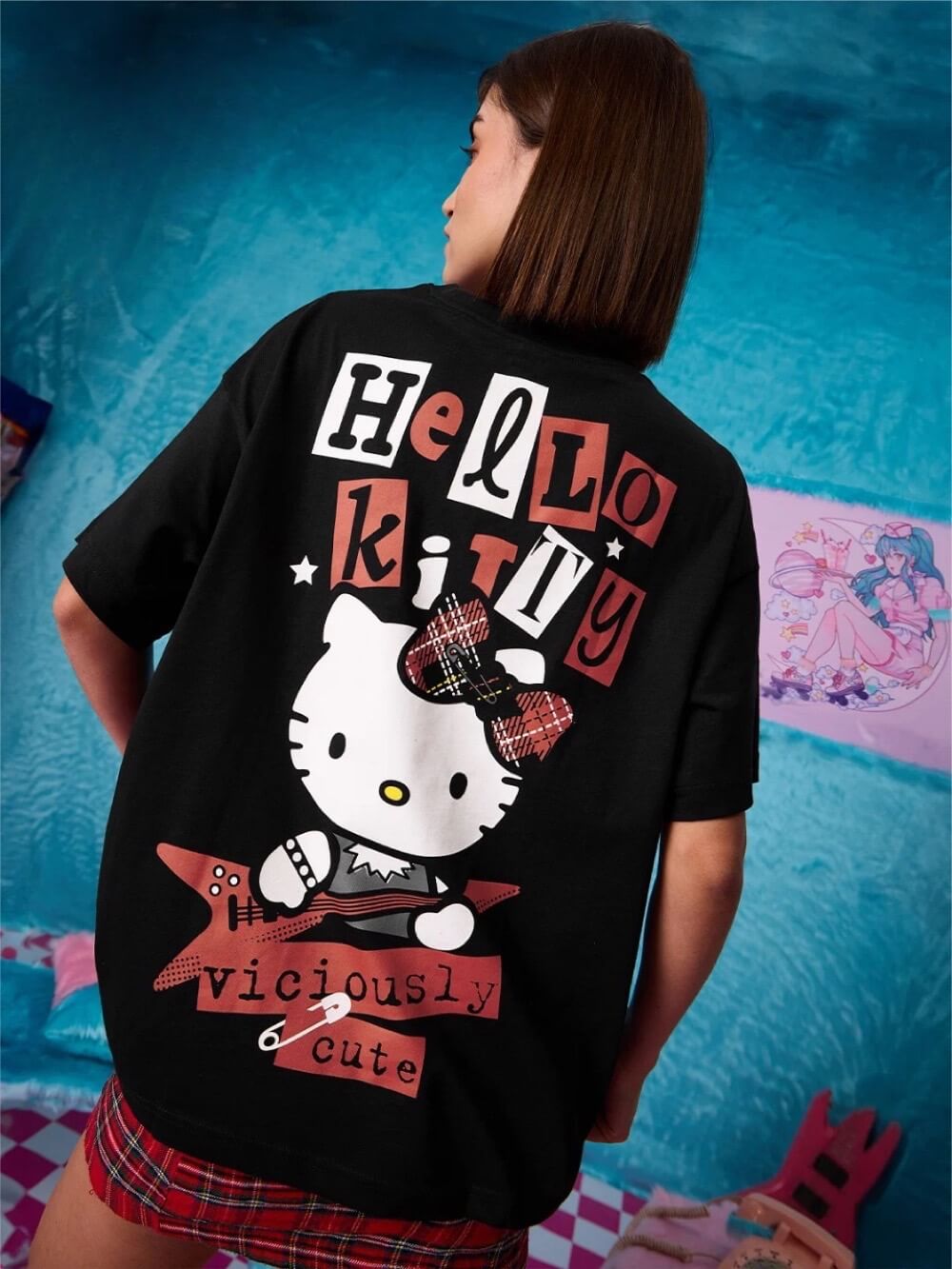 Cute Hello Kitty Printed Cheap Price High Quality Womens Drop Shoulder T shirt Legacy Boutiques Bangladesh Legacy Boutiques Legacy Boutiques