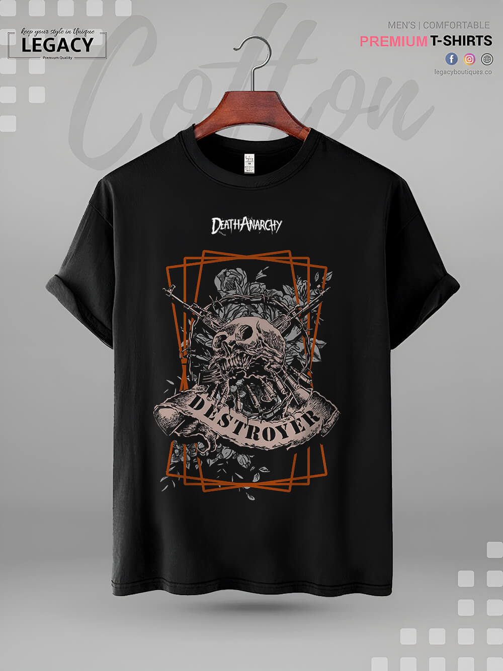 Destroyer Print High Quality Men&