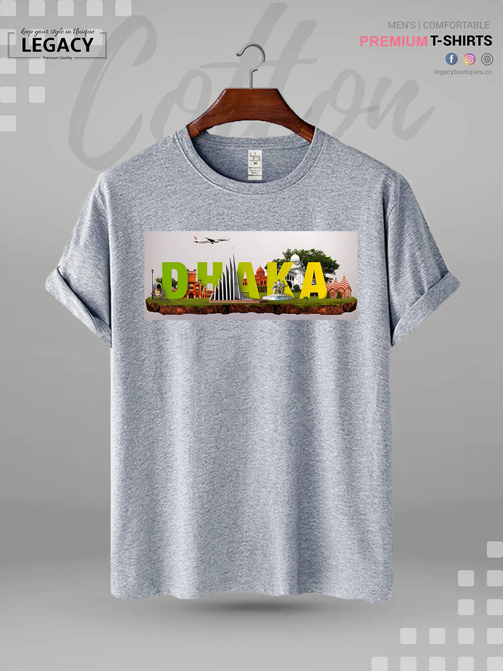 Dhaka Retro Style Vintage Men&