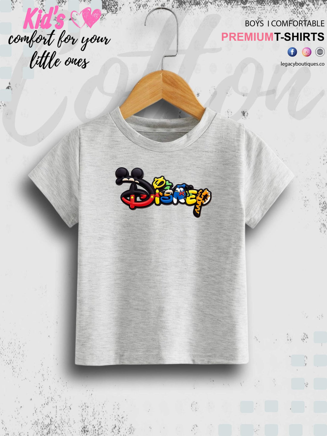 Disney Printed 1 To 11 Year Kids Girls Summer Time T-Shirt In Lowest Price Only In BD Legacy Boutiques Legacy Boutiques