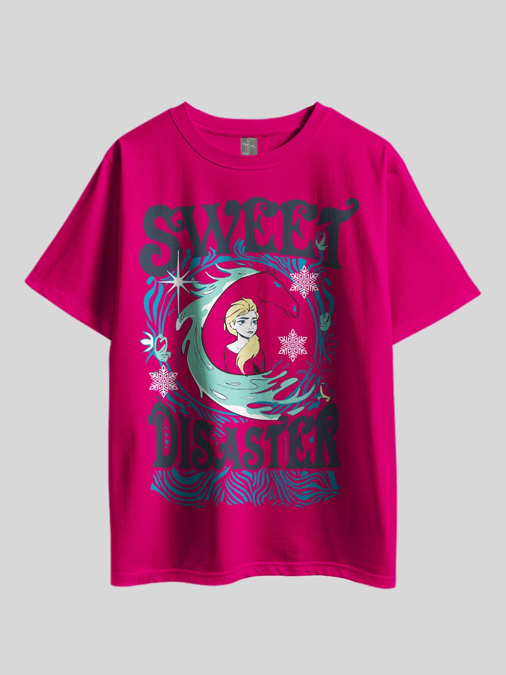 DISNEY SWEET DISASTER Graphic Printed Drop Shoulder T-shirt Legacy Boutiques Bangladesh Legacy Boutiques Legacy Boutiques