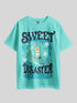 DISNEY SWEET DISASTER Graphic Printed Drop Shoulder T-shirt Legacy Boutiques Bangladesh Legacy Boutiques Legacy Boutiques