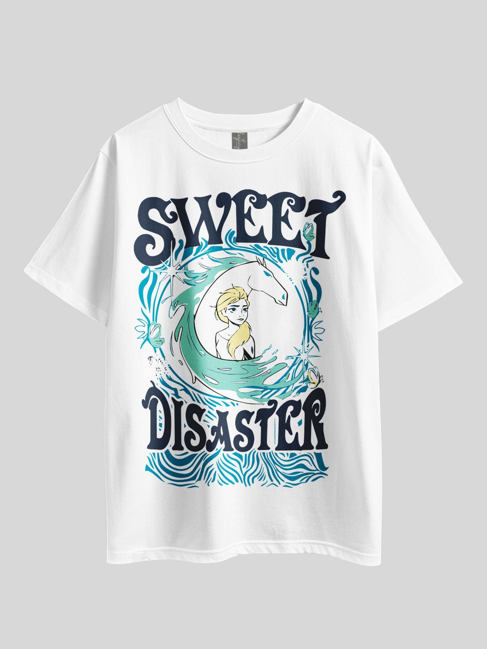 DISNEY SWEET DISASTER Graphic Printed Drop Shoulder T-shirt Legacy Boutiques Bangladesh Legacy Boutiques Legacy Boutiques