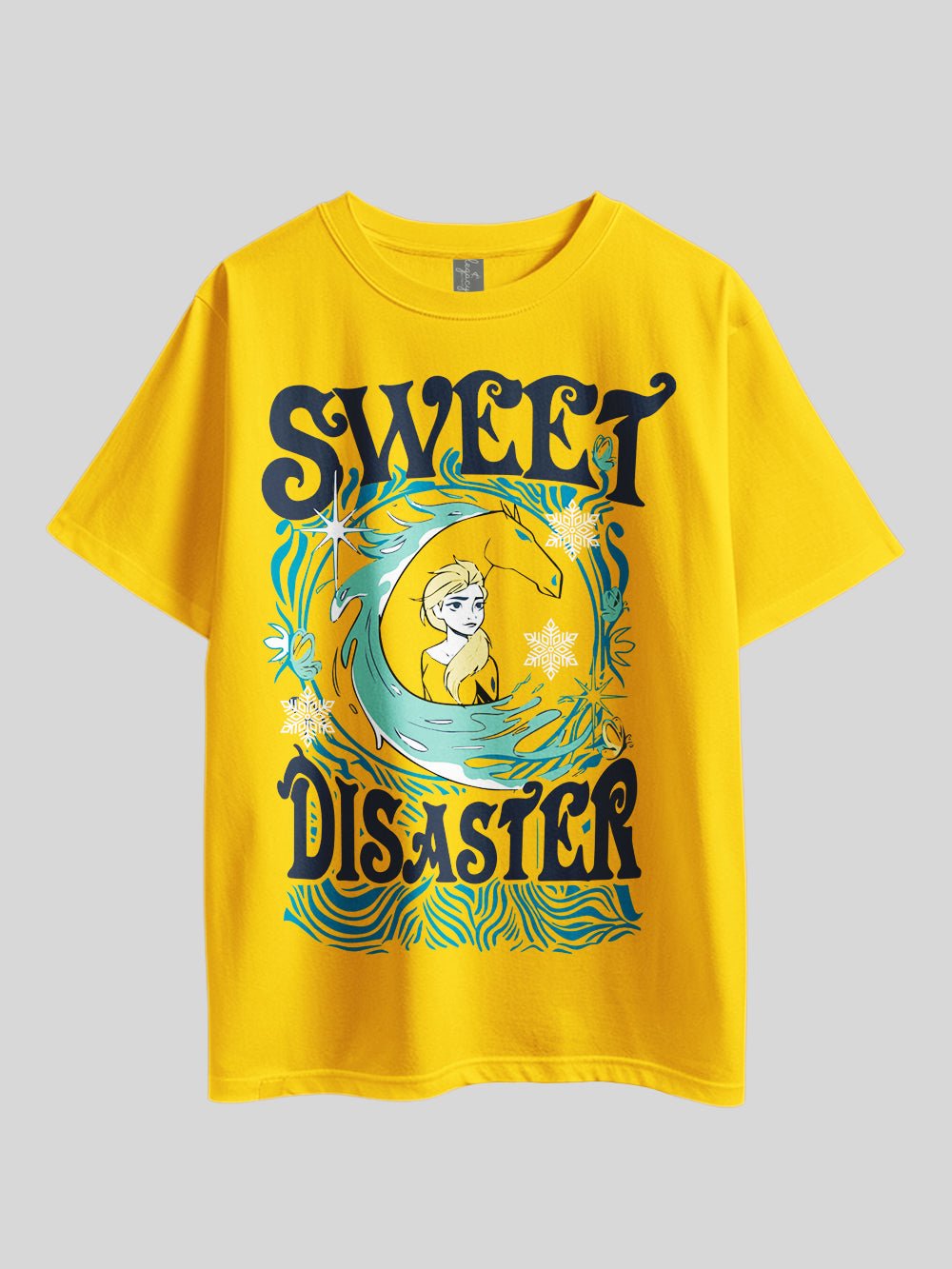 DISNEY SWEET DISASTER Graphic Printed Drop Shoulder T-shirt Legacy Boutiques Bangladesh Legacy Boutiques Legacy Boutiques