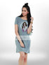 Do I Look Like A Care Mood Printed Long T-shirt For Women&