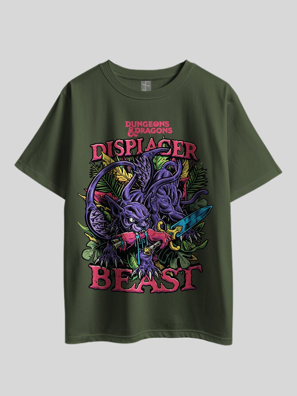 "DUNGEAONS &amp; DRAGONS DISPLACER BEAST" Graphic Printed Drop Shoulder T-shirt Legacy Boutiques Dhaka Legacy Boutiques Legacy Boutiques