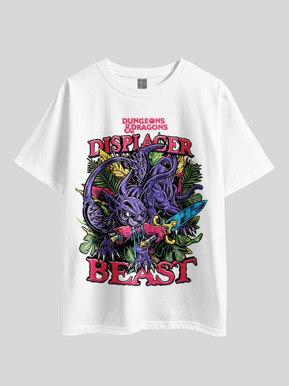 "DUNGEAONS &amp; DRAGONS DISPLACER BEAST" Graphic Printed Drop Shoulder T-shirt Legacy Boutiques Dhaka Legacy Boutiques Legacy Boutiques