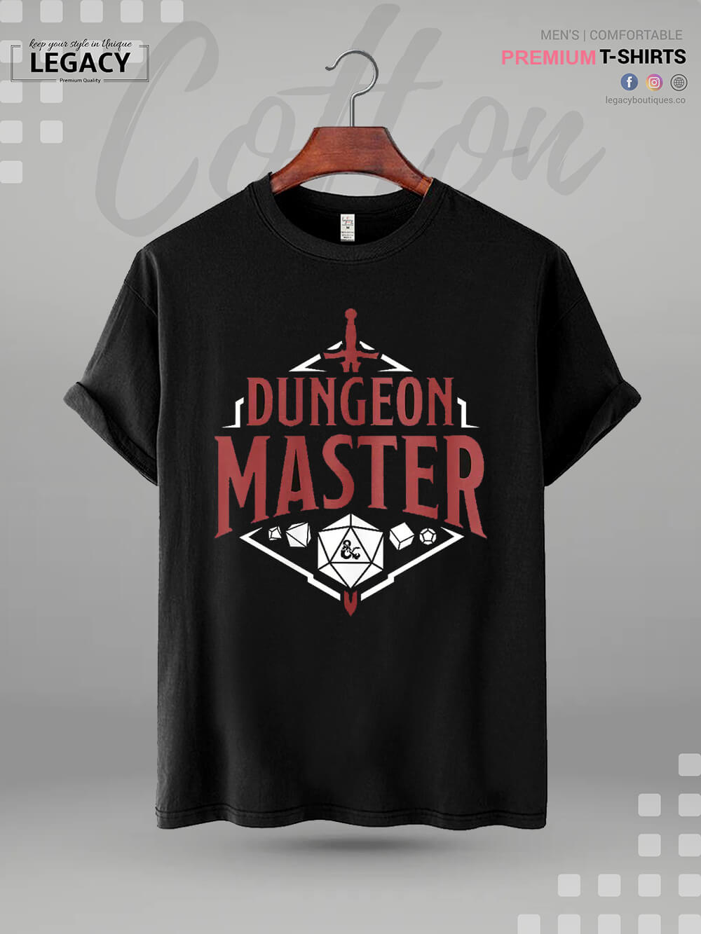 Dungeons &amp; Dragons Dungeon Master Print High Quality In Cheapest Price Men&